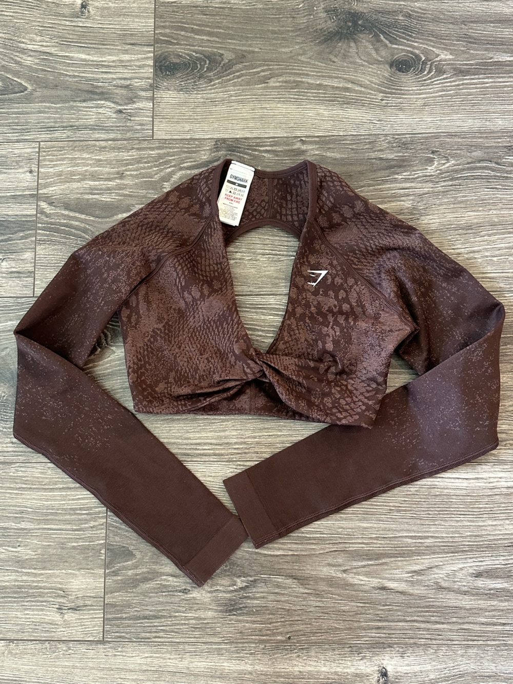 Gymshark Adapt Animal Long Sleeve Crop Top
